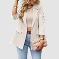 Magdalena - Eleganter beiger Oversize-Blazer