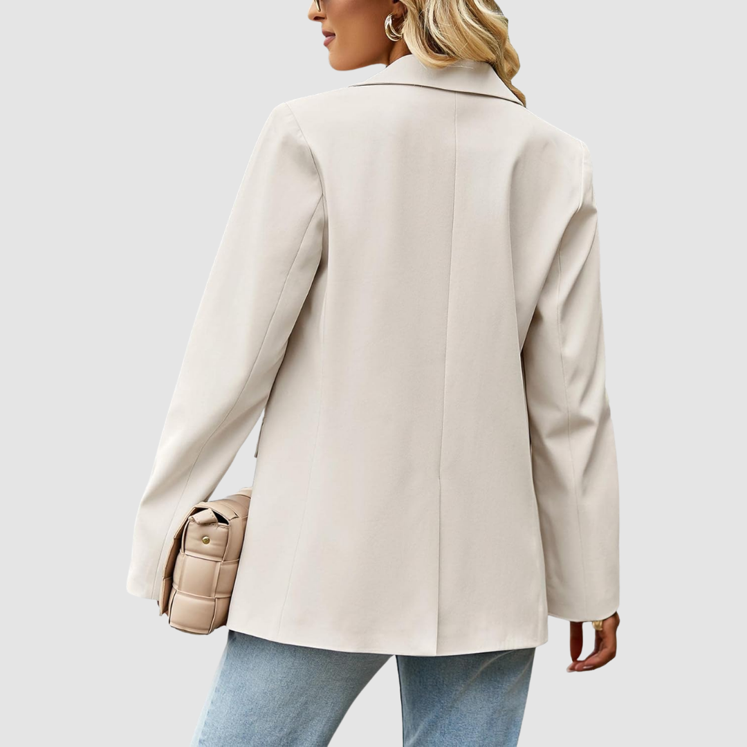 Magdalena - Eleganter beiger Oversize-Blazer