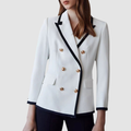 Sophie - Eleganter zweireihiger weißer Blazer