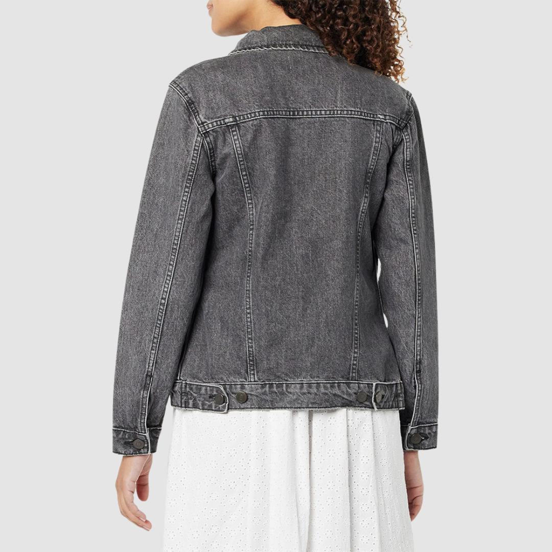 Victoria - Klassische graue Denim-Jacke