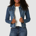 Laura - Klassische blaue Denim-Jacke