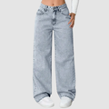 Emma - Stilvolle weit geschnittene Denim-Hose