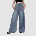 Amelie - Moderne weit geschnittene Denim-Hose